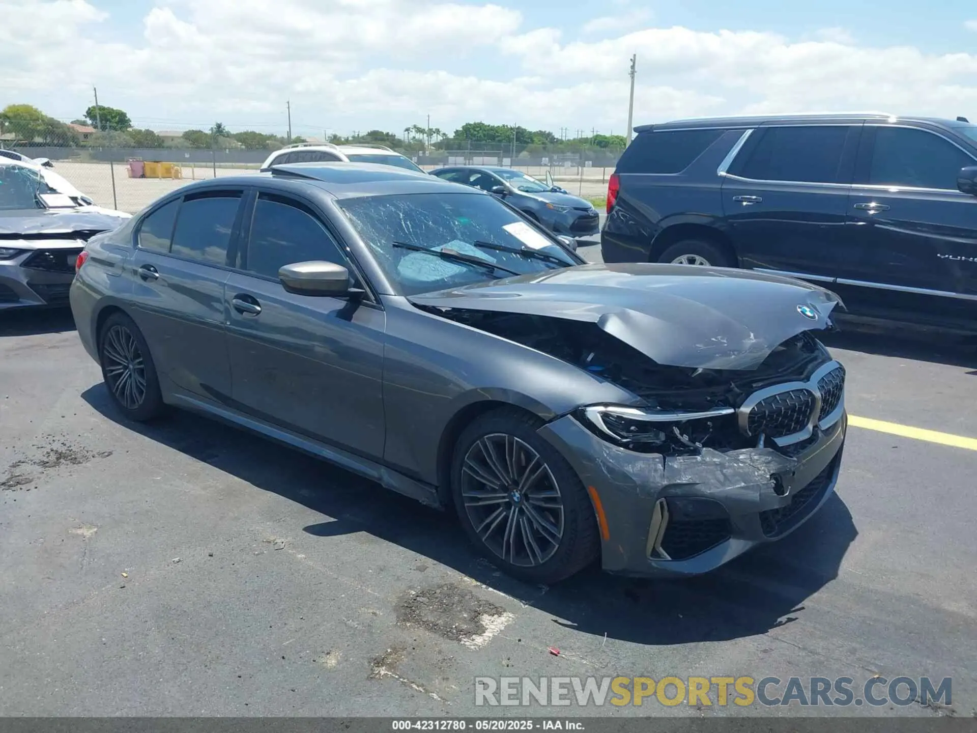 1 Photograph of a damaged car WBA5U7C01LFH30158 BMW 3 SERIES 2020