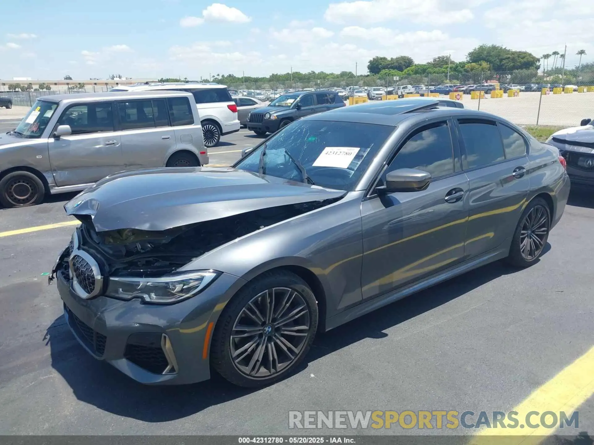 2 Photograph of a damaged car WBA5U7C01LFH30158 BMW 3 SERIES 2020