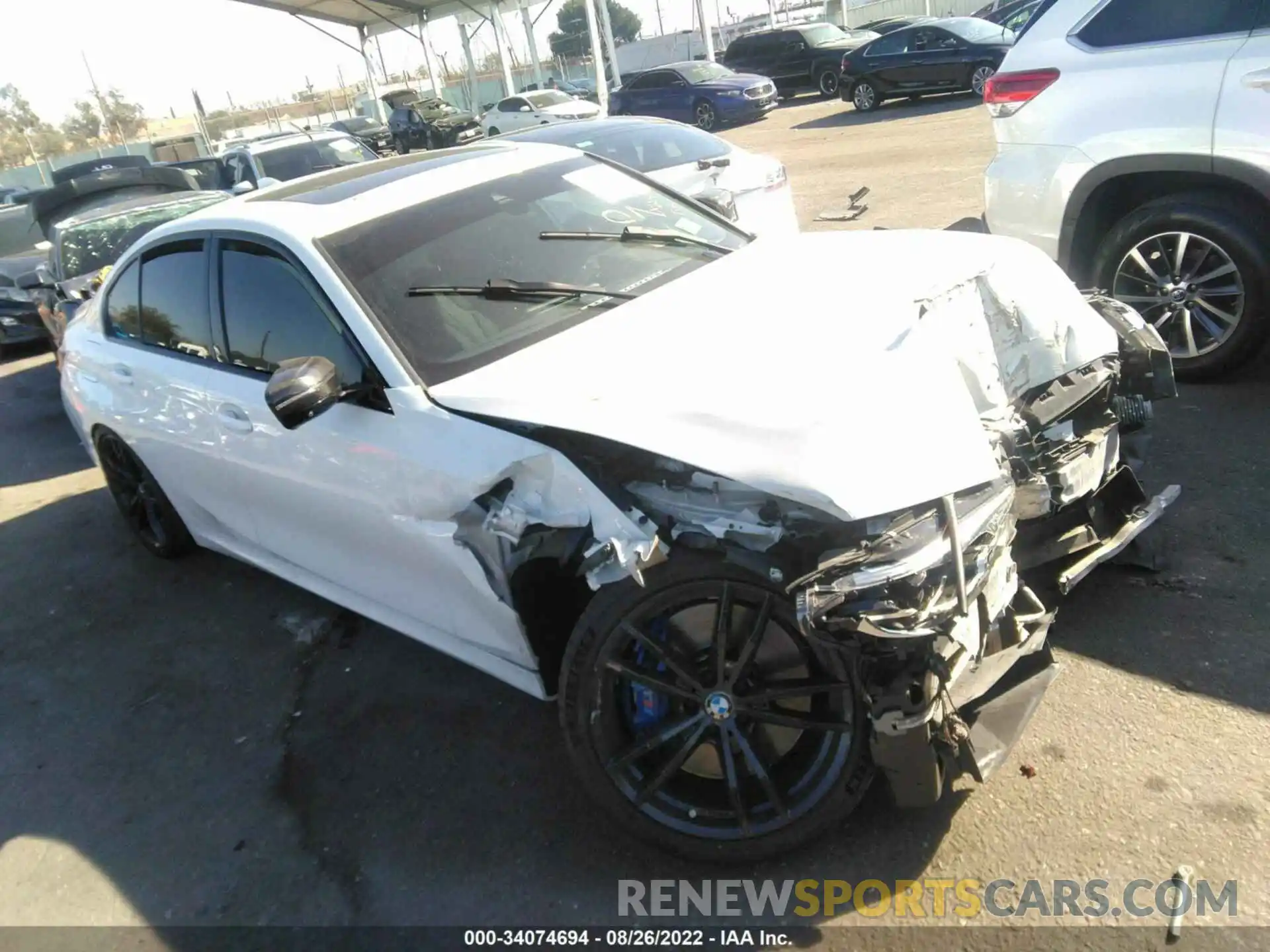 1 Photograph of a damaged car WBA5U7C07LFH47840 BMW 3 SERIES 2020