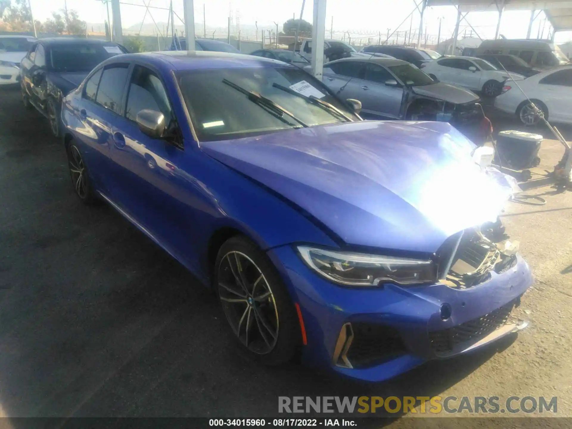 1 Photograph of a damaged car WBA5U7C08LFH62699 BMW 3 SERIES 2020