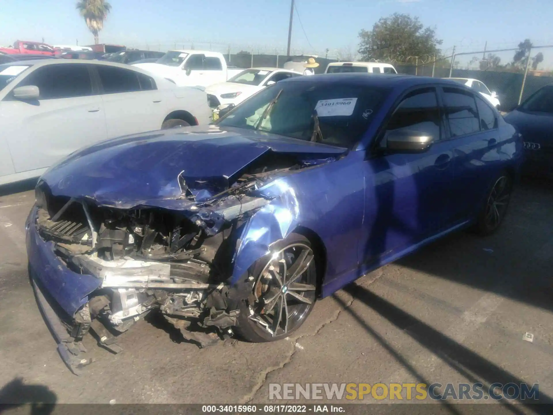 2 Photograph of a damaged car WBA5U7C08LFH62699 BMW 3 SERIES 2020