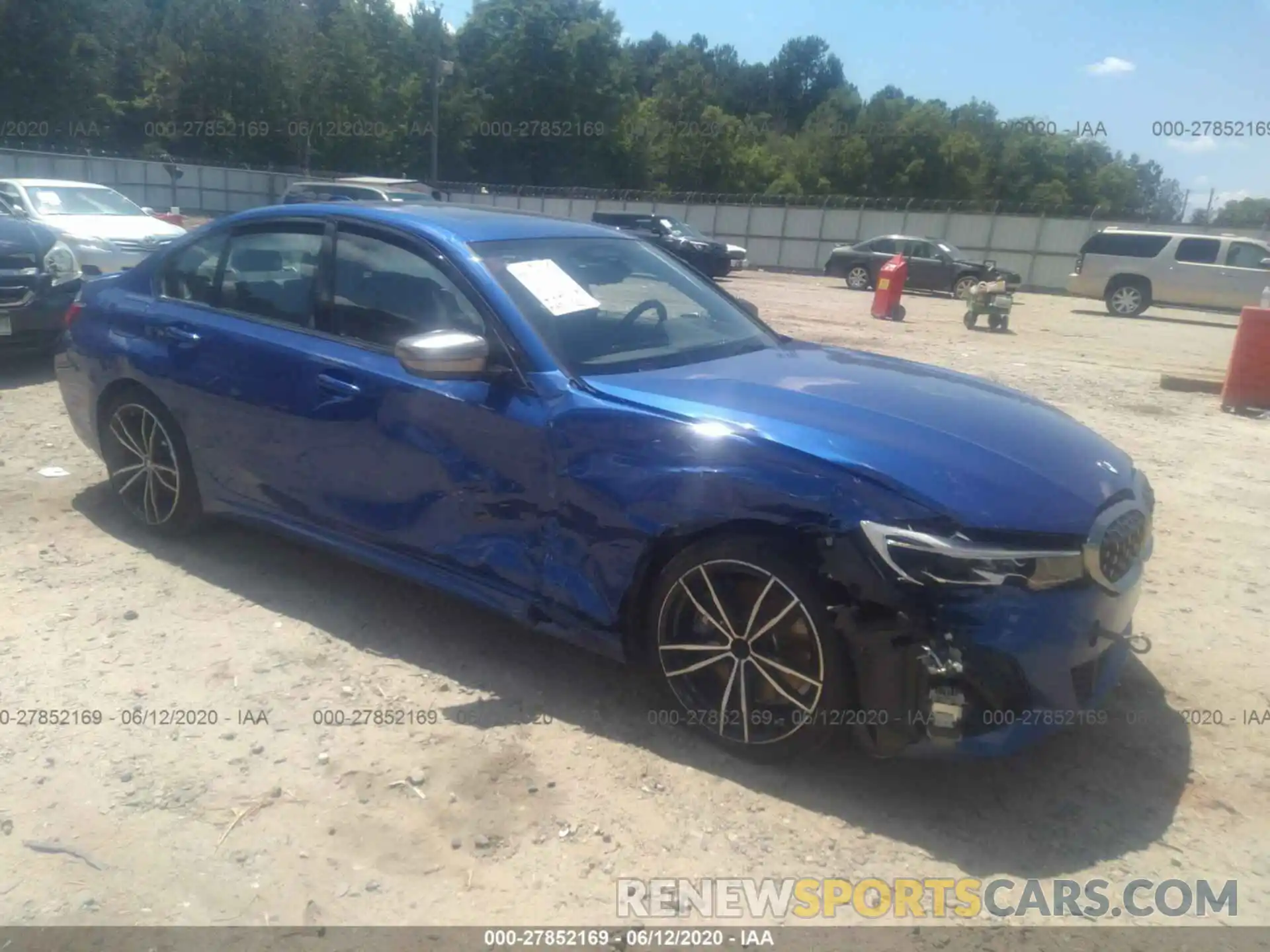 1 Photograph of a damaged car WBA5U7C0XLAF54014 BMW 3 SERIES 2020