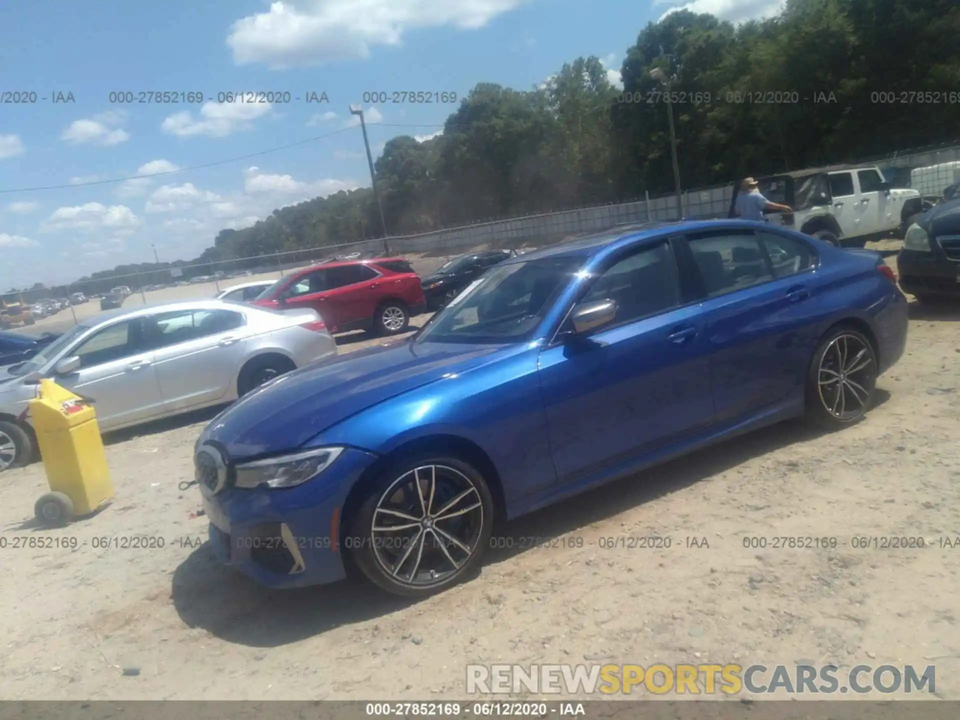 2 Photograph of a damaged car WBA5U7C0XLAF54014 BMW 3 SERIES 2020