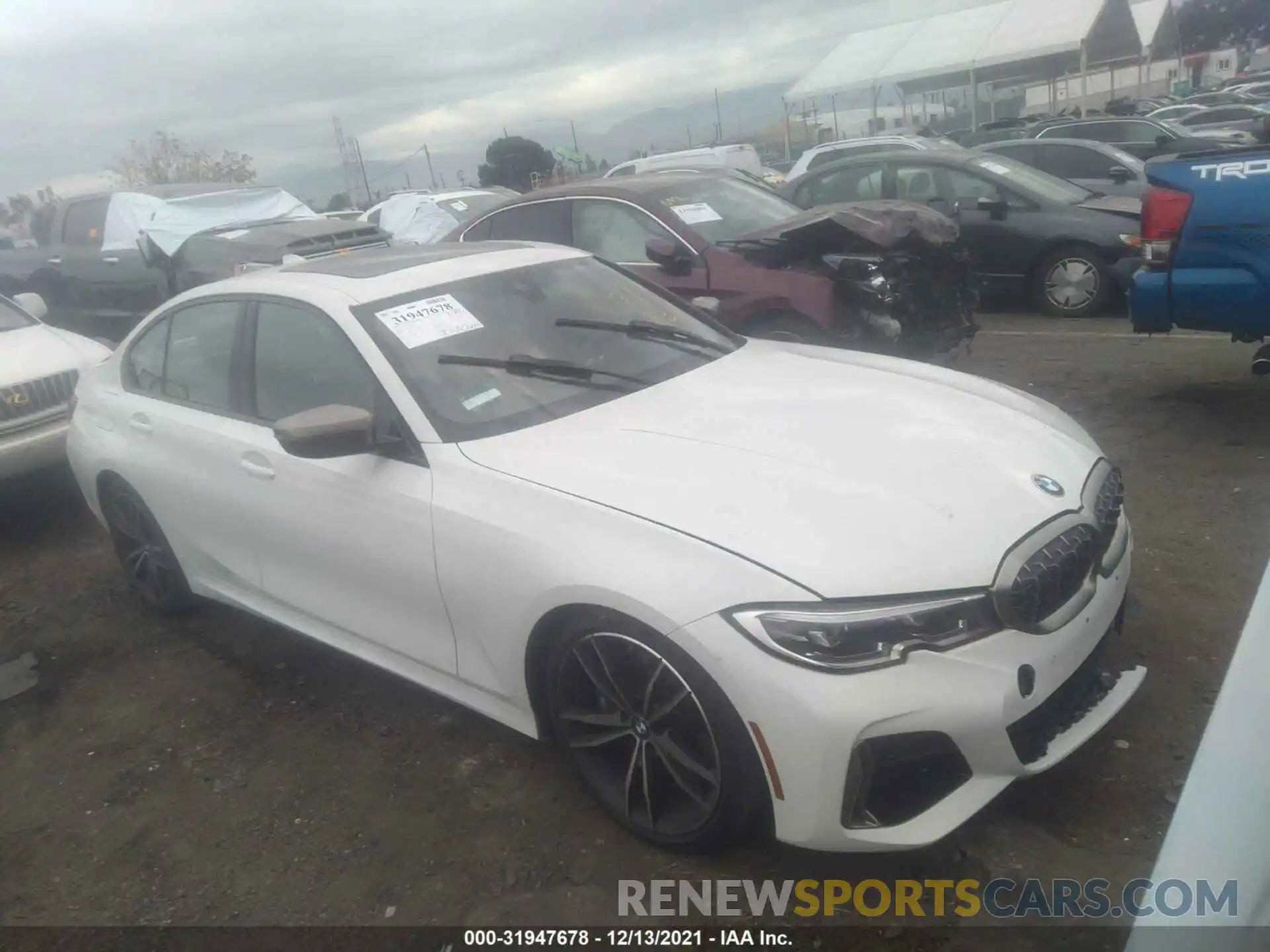 1 Photograph of a damaged car WBA5U7C0XLAF54272 BMW 3 SERIES 2020