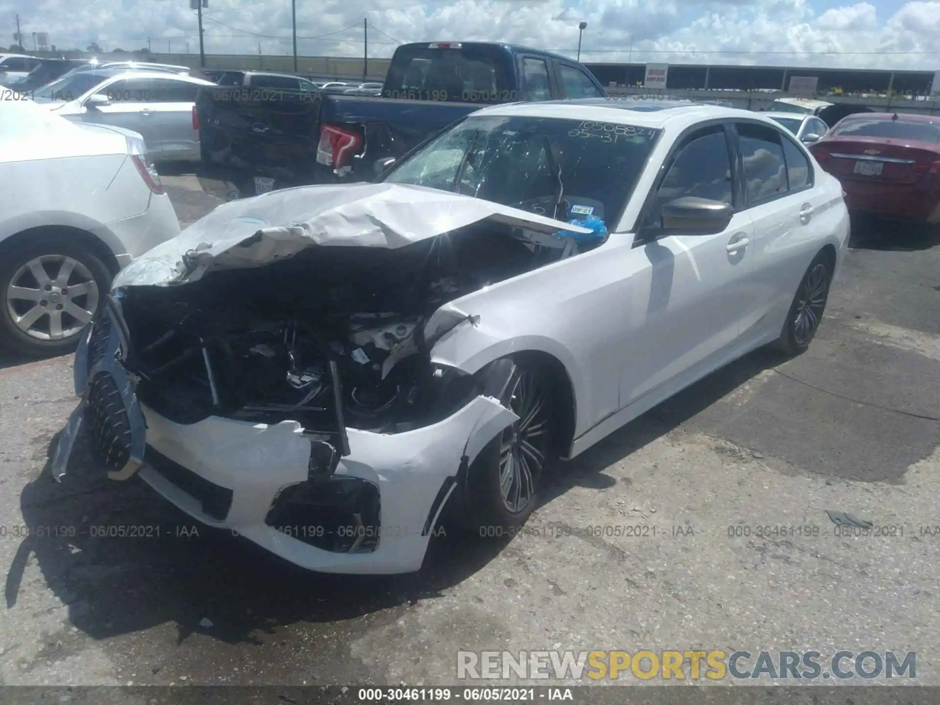 2 Photograph of a damaged car WBA5U7C0XLFH66530 BMW 3 SERIES 2020