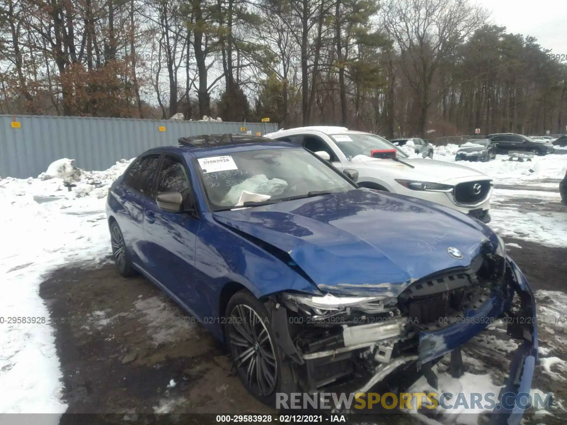 1 Photograph of a damaged car WBA5U9C02LFJ89839 BMW 3 SERIES 2020