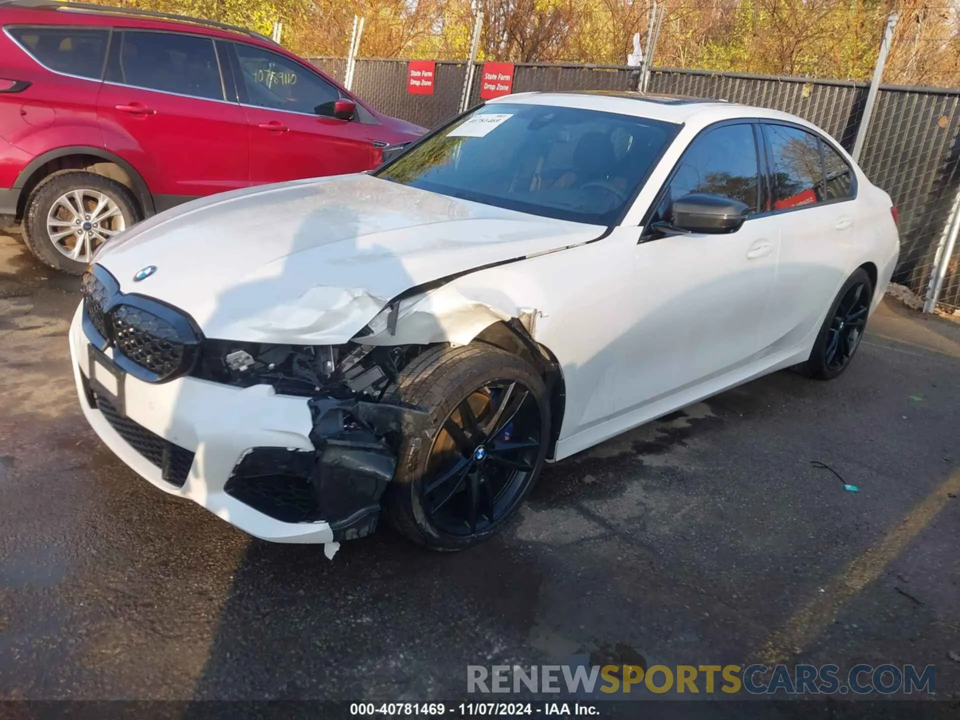 2 Photograph of a damaged car WBA5U9C03LFH06133 BMW 3 SERIES 2020