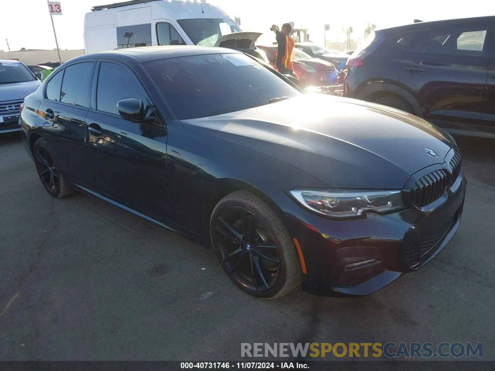1 Photograph of a damaged car 3MW5P7J01M8B77383 BMW 3 SERIES 2021