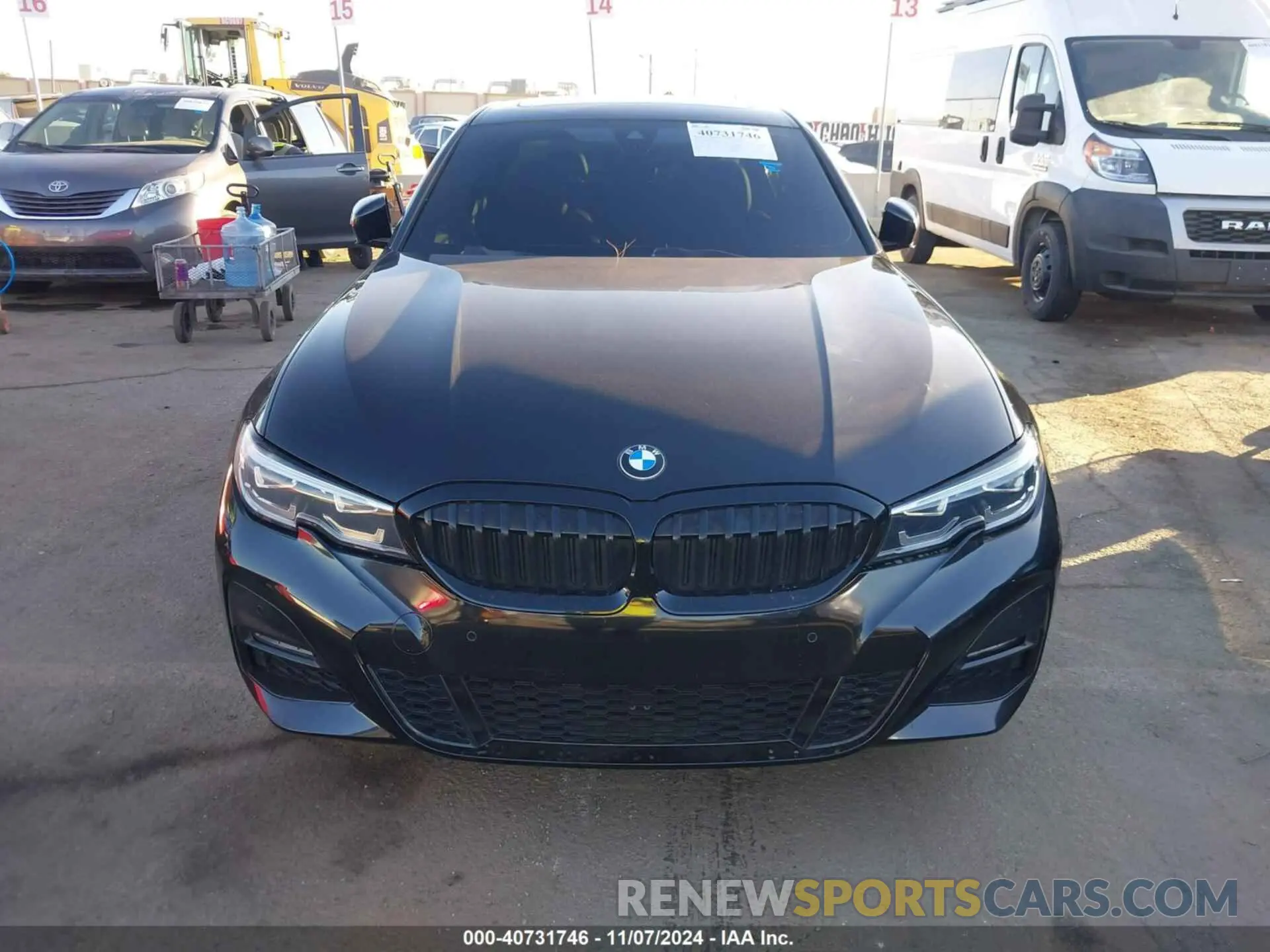 12 Photograph of a damaged car 3MW5P7J01M8B77383 BMW 3 SERIES 2021