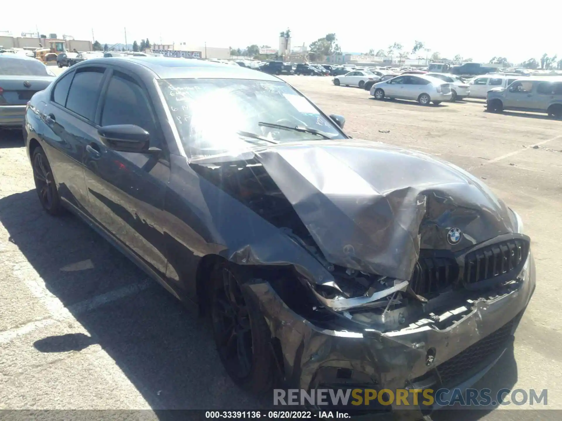 1 Photograph of a damaged car 3MW5P7J02M8B71477 BMW 3 SERIES 2021