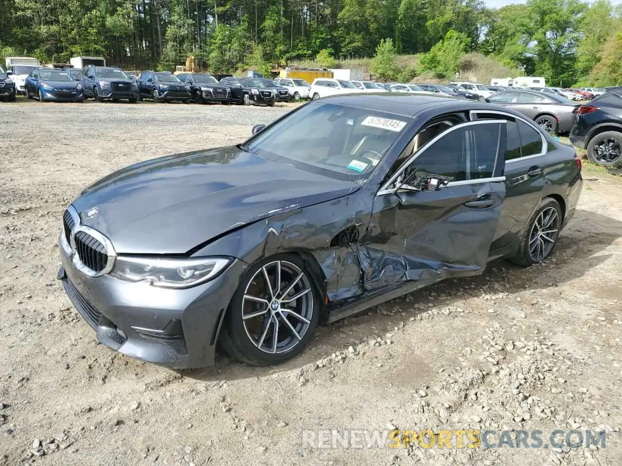 1 Photograph of a damaged car 3MW5P7J02M8B72919 BMW 3 SERIES 2021