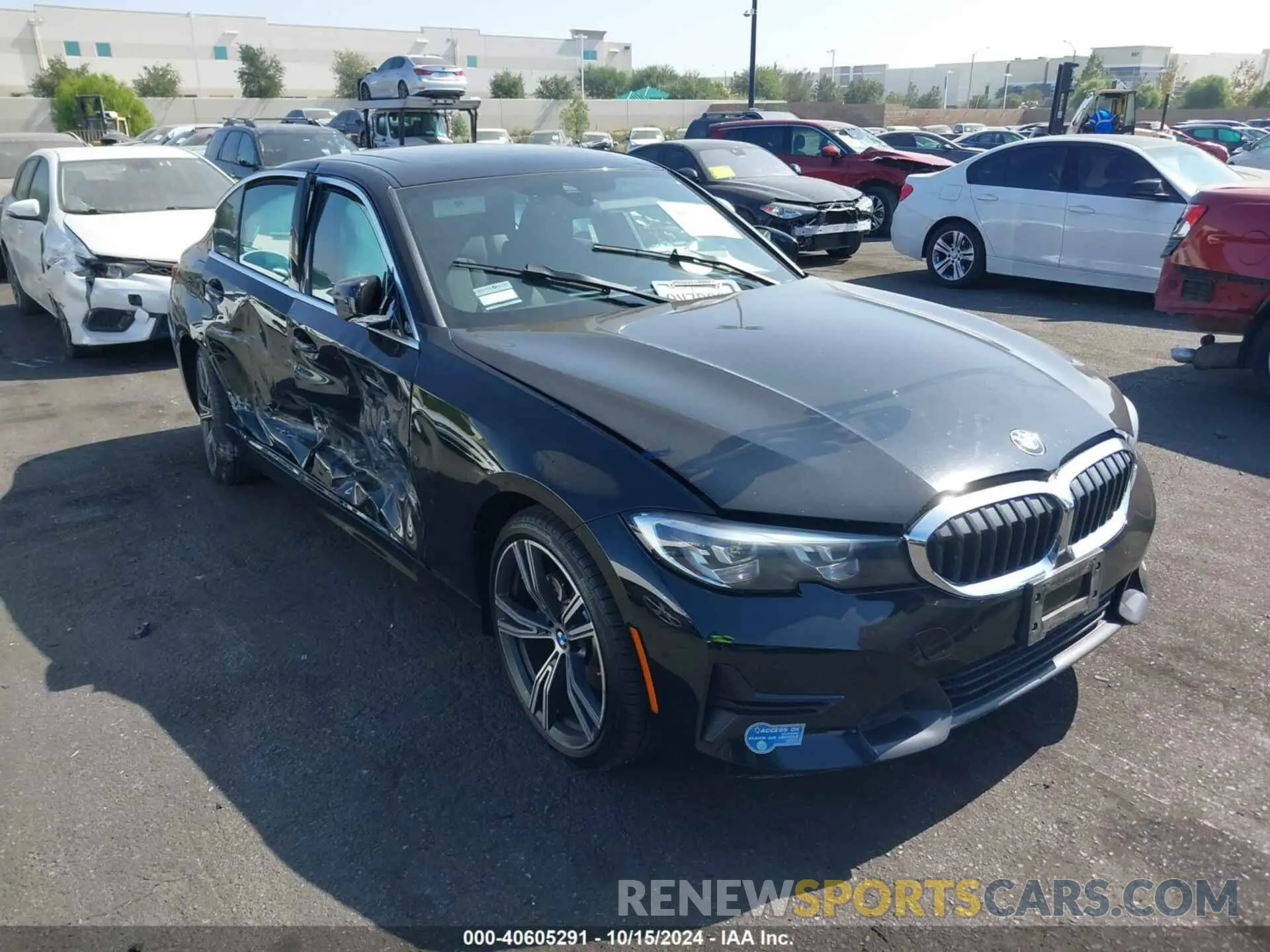 13 Photograph of a damaged car 3MW5P7J07M8B64606 BMW 3 SERIES 2021