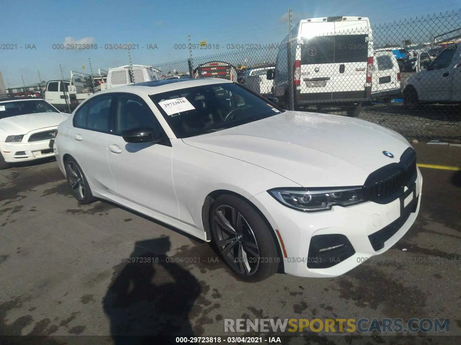 1 Photograph of a damaged car 3MW5R1J00M8B49162 BMW 3 SERIES 2021