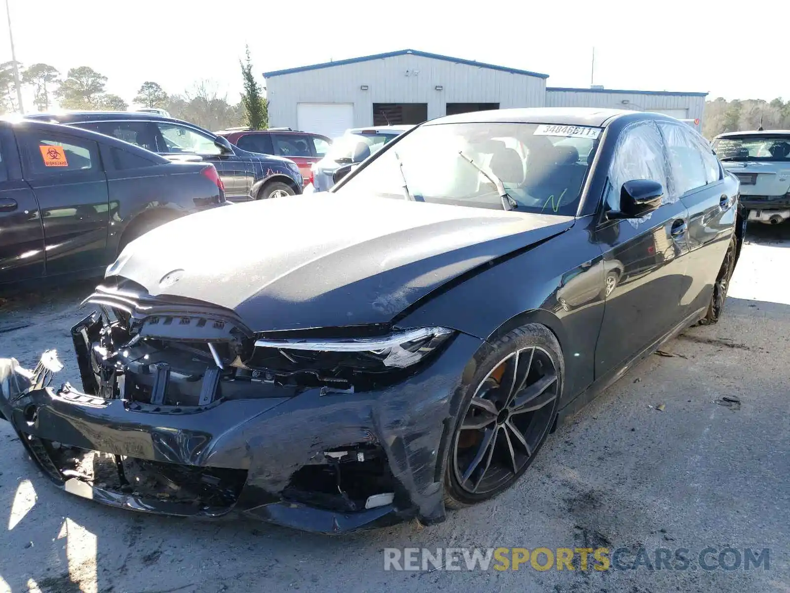 2 Photograph of a damaged car 3MW5R1J00M8B69945 BMW 3 SERIES 2021