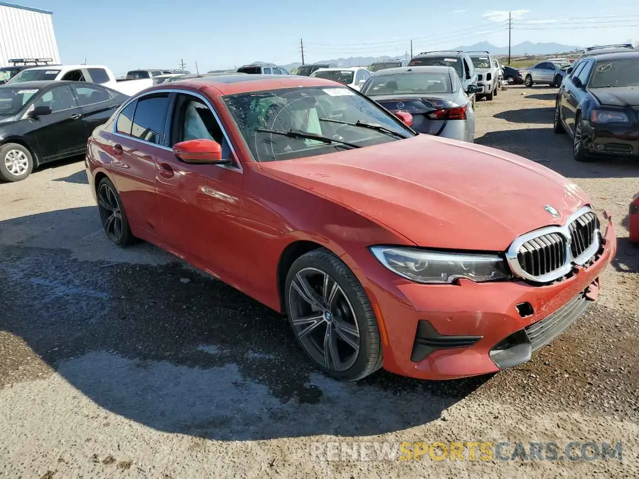 4 Photograph of a damaged car 3MW5R1J00M8C09196 BMW 3 SERIES 2021