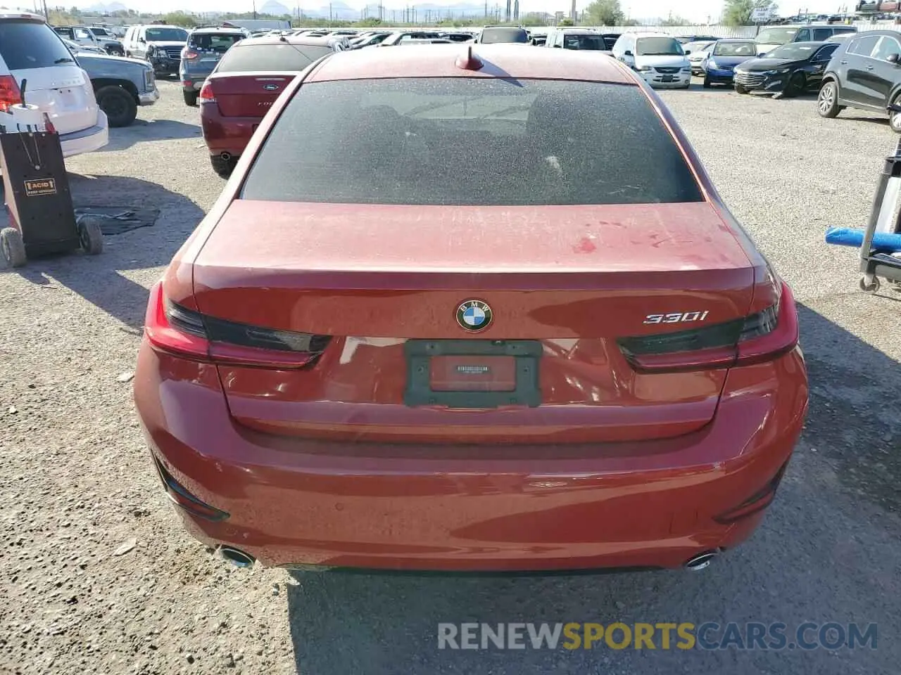 6 Photograph of a damaged car 3MW5R1J00M8C09196 BMW 3 SERIES 2021
