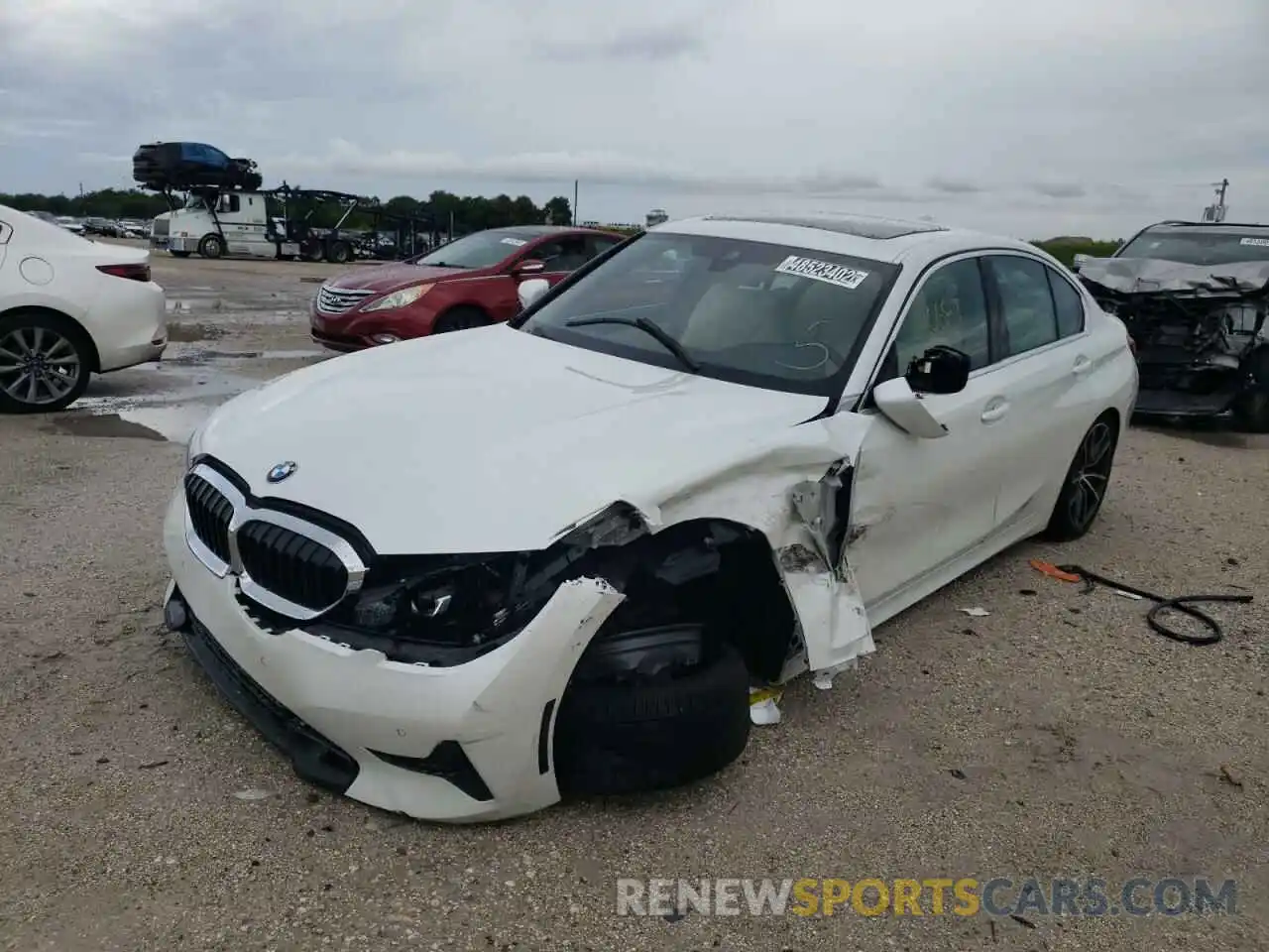 9 Photograph of a damaged car 3MW5R1J00M8C12017 BMW 3 SERIES 2021