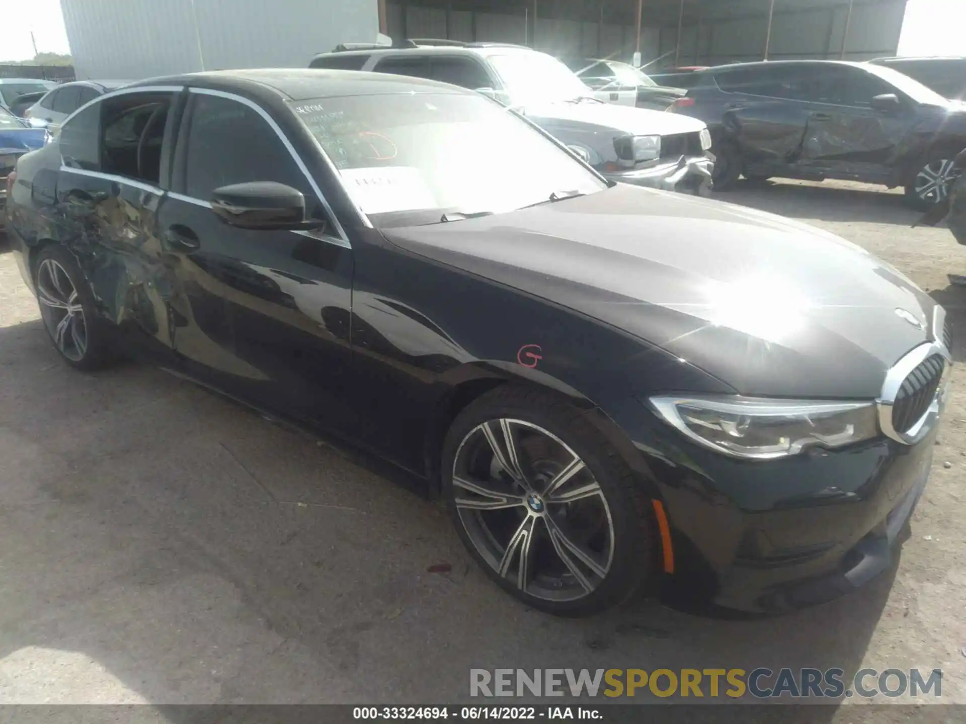 1 Photograph of a damaged car 3MW5R1J01M8B60414 BMW 3 SERIES 2021