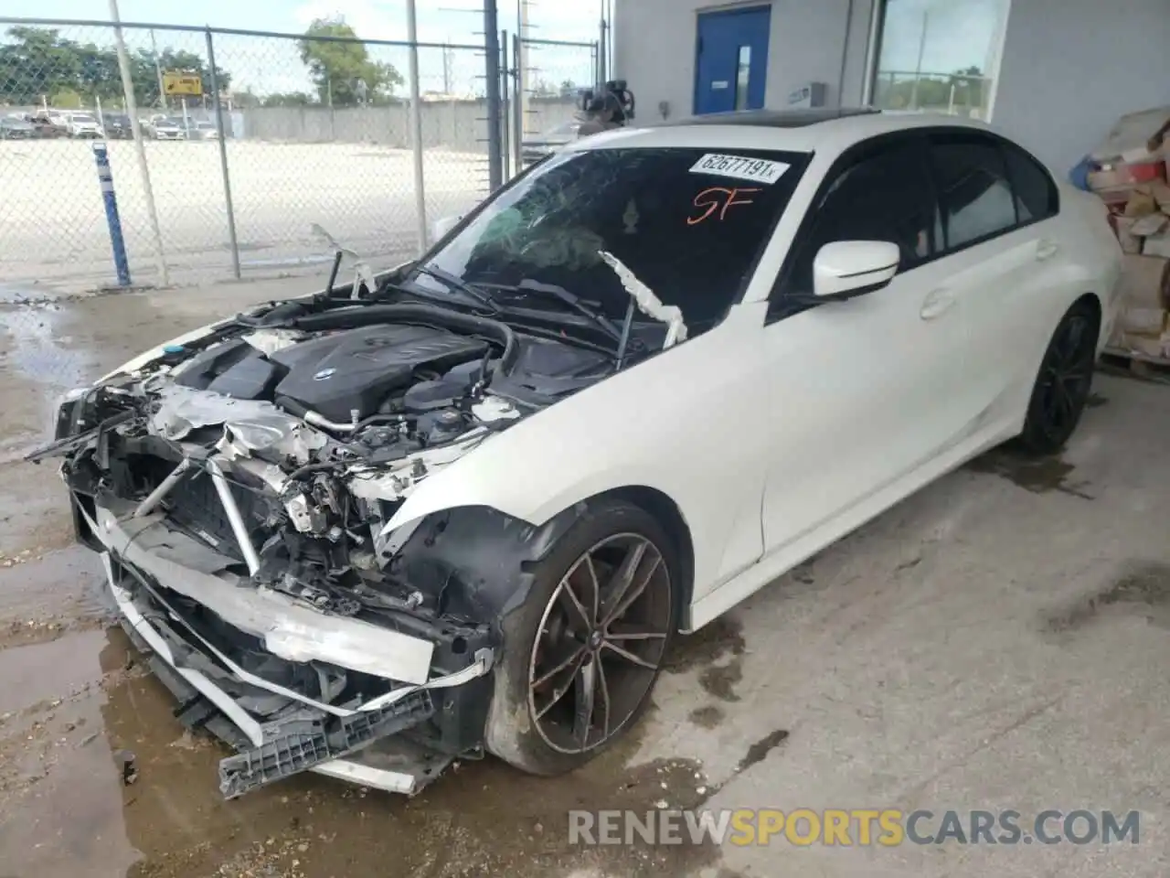 2 Photograph of a damaged car 3MW5R1J01M8B78041 BMW 3 SERIES 2021