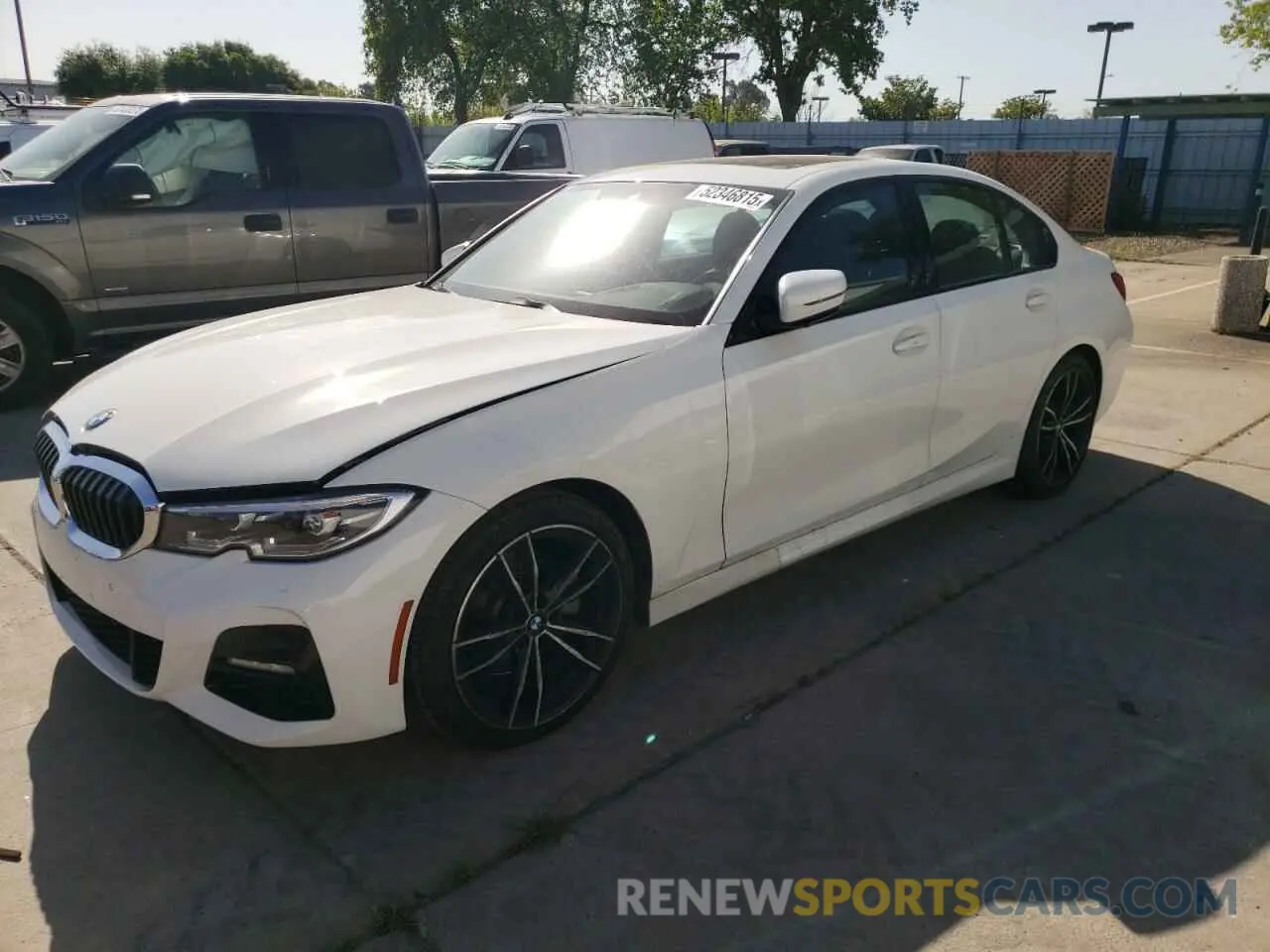 1 Photograph of a damaged car 3MW5R1J01M8B83269 BMW 3 SERIES 2021