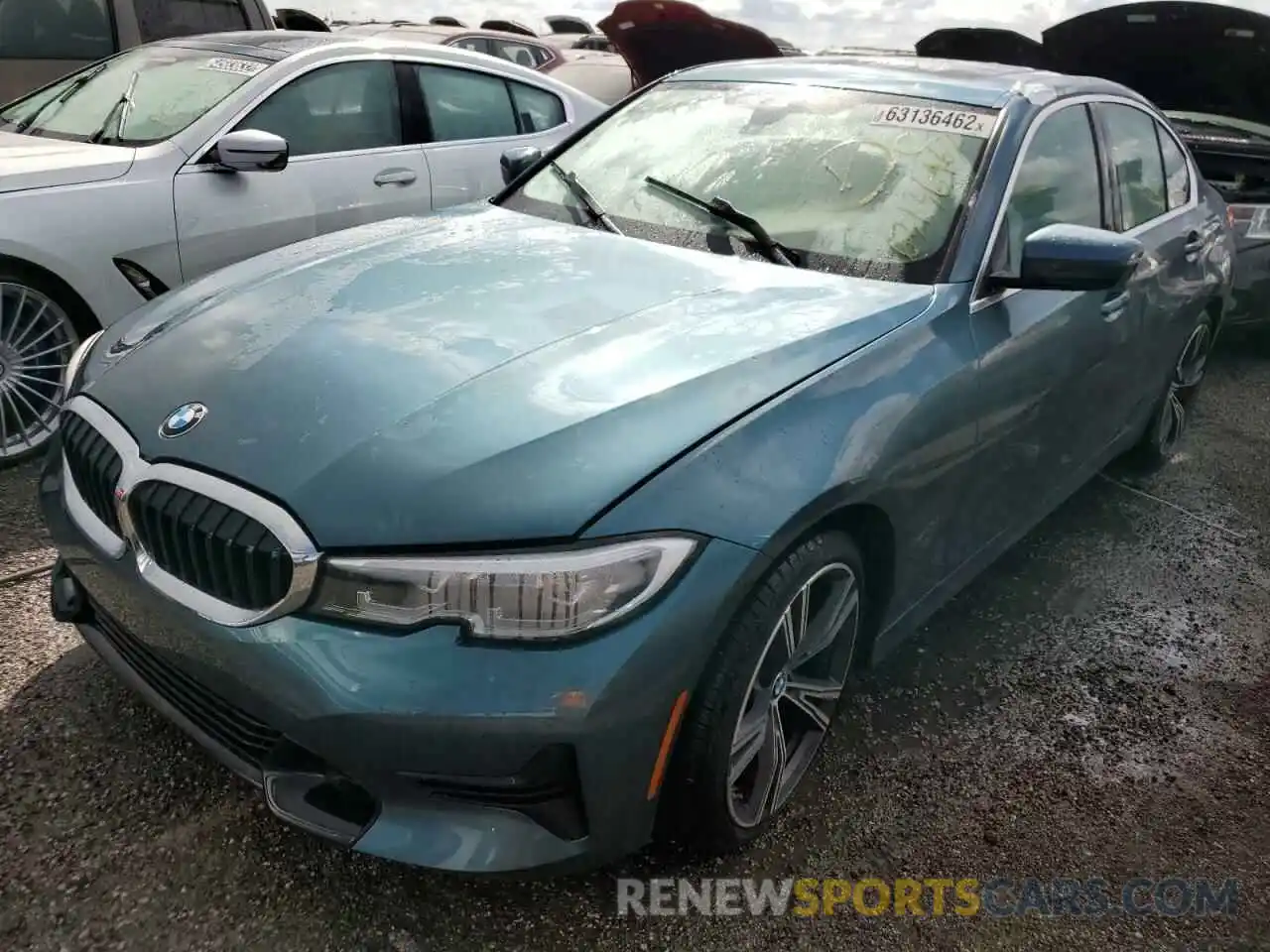 2 Photograph of a damaged car 3MW5R1J01M8C04928 BMW 3 SERIES 2021