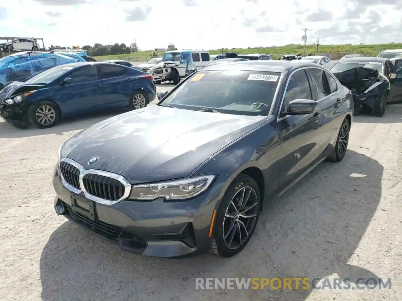 2 Photograph of a damaged car 3MW5R1J01M8C07988 BMW 3 SERIES 2021