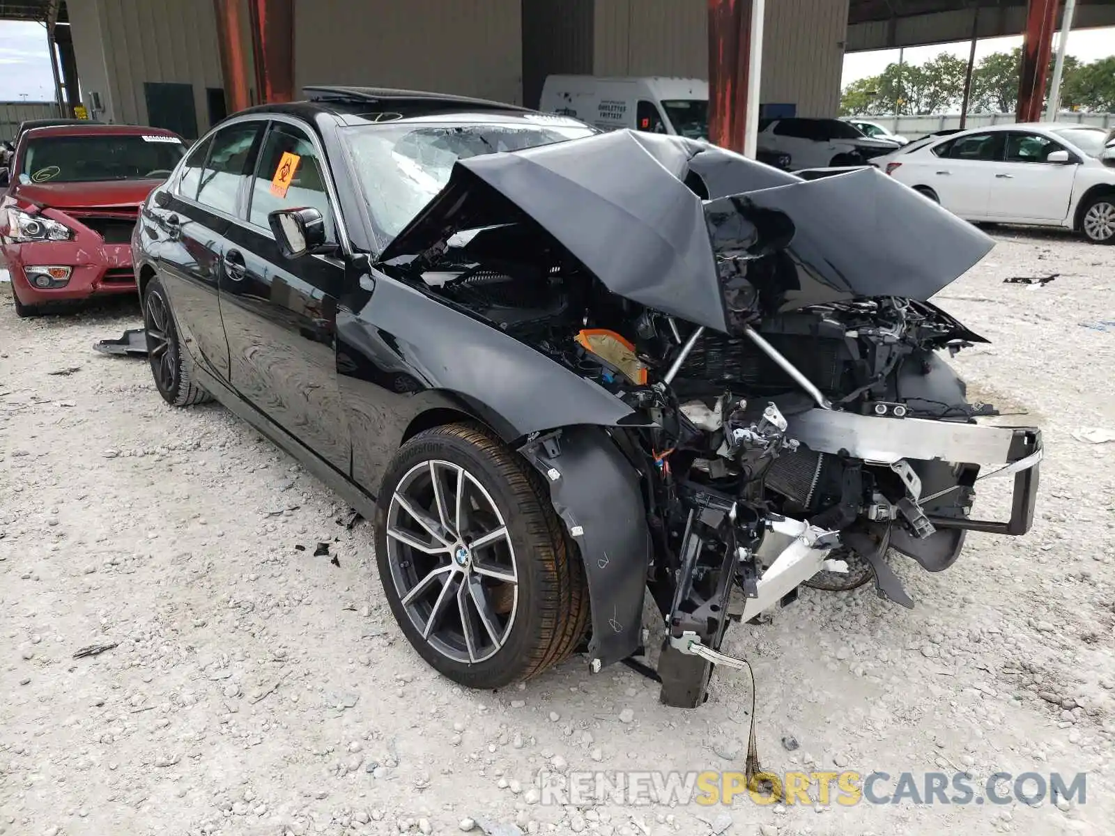 1 Photograph of a damaged car 3MW5R1J01M8C11412 BMW 3 SERIES 2021