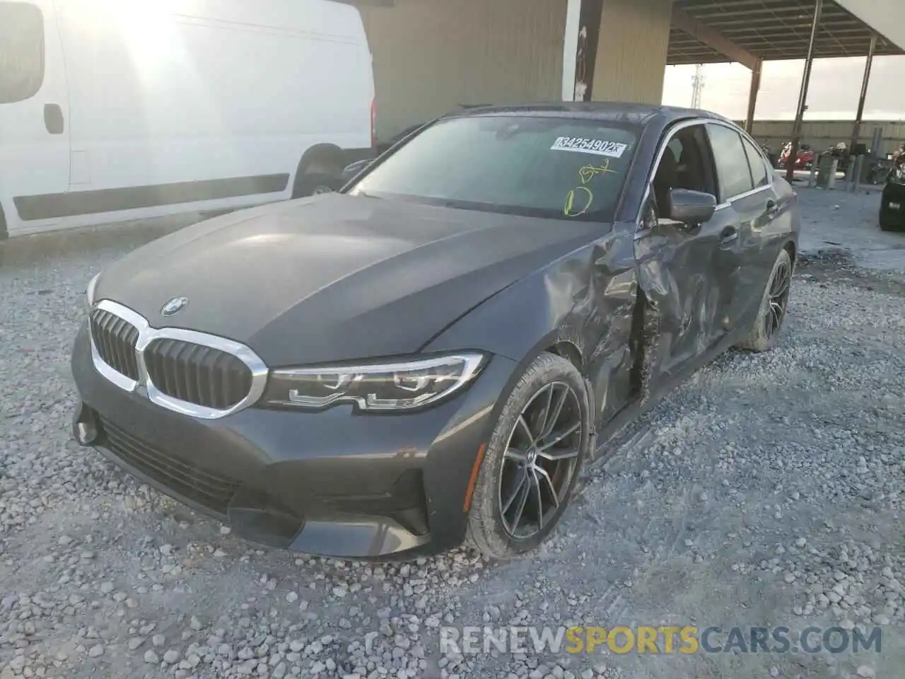 2 Photograph of a damaged car 3MW5R1J01M8C11684 BMW 3 SERIES 2021