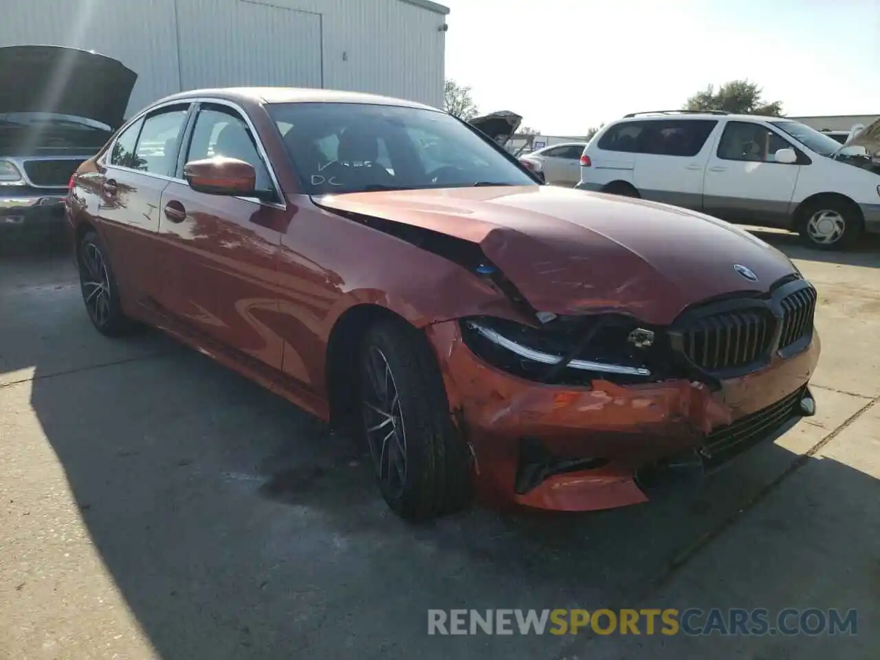 1 Photograph of a damaged car 3MW5R1J01M8C18702 BMW 3 SERIES 2021