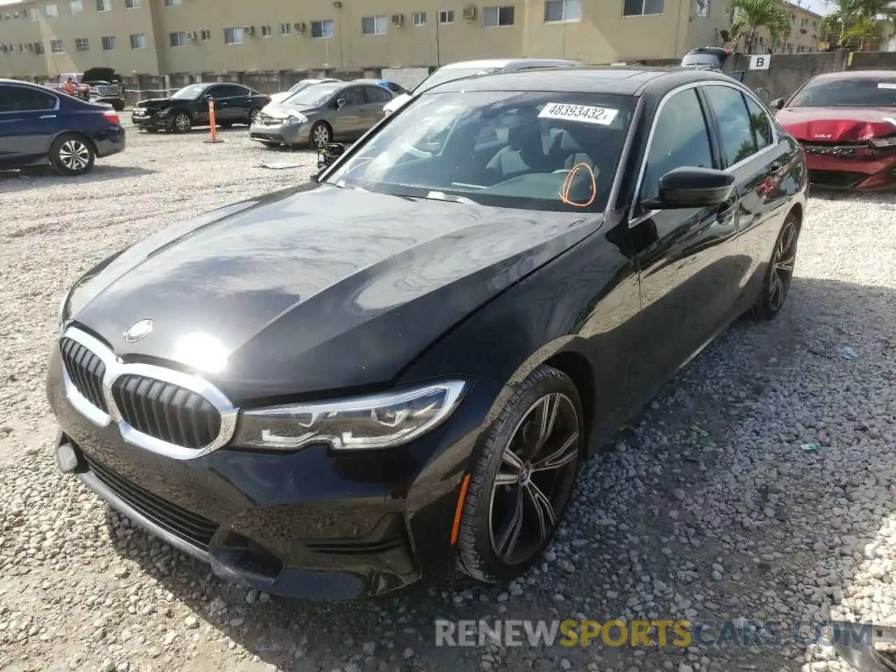 2 Photograph of a damaged car 3MW5R1J01M8C20305 BMW 3 SERIES 2021