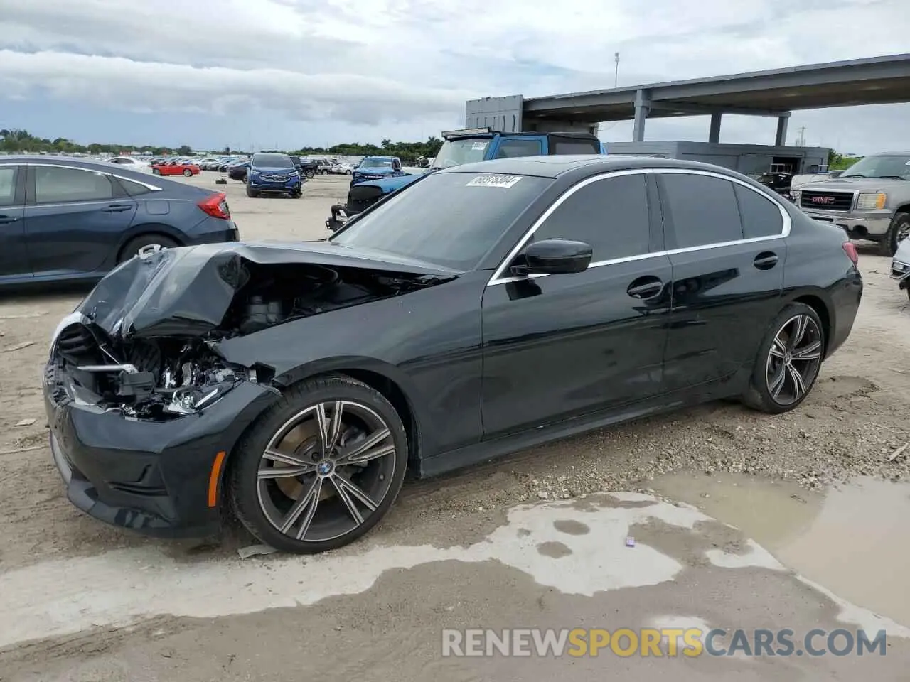 1 Photograph of a damaged car 3MW5R1J02M8B67789 BMW 3 SERIES 2021