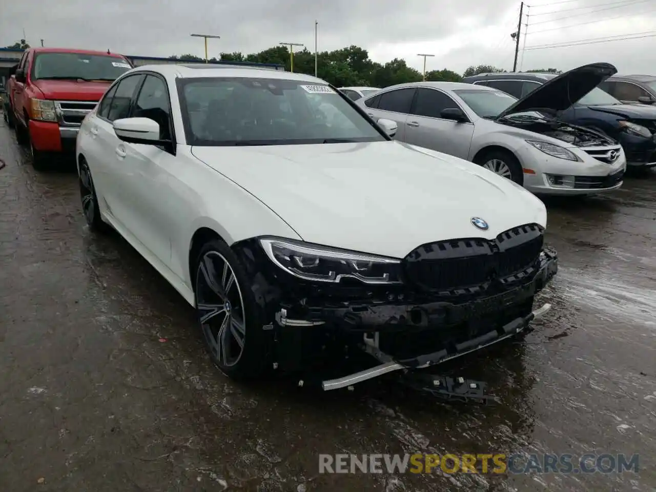 1 Photograph of a damaged car 3MW5R1J02M8B75293 BMW 3 SERIES 2021