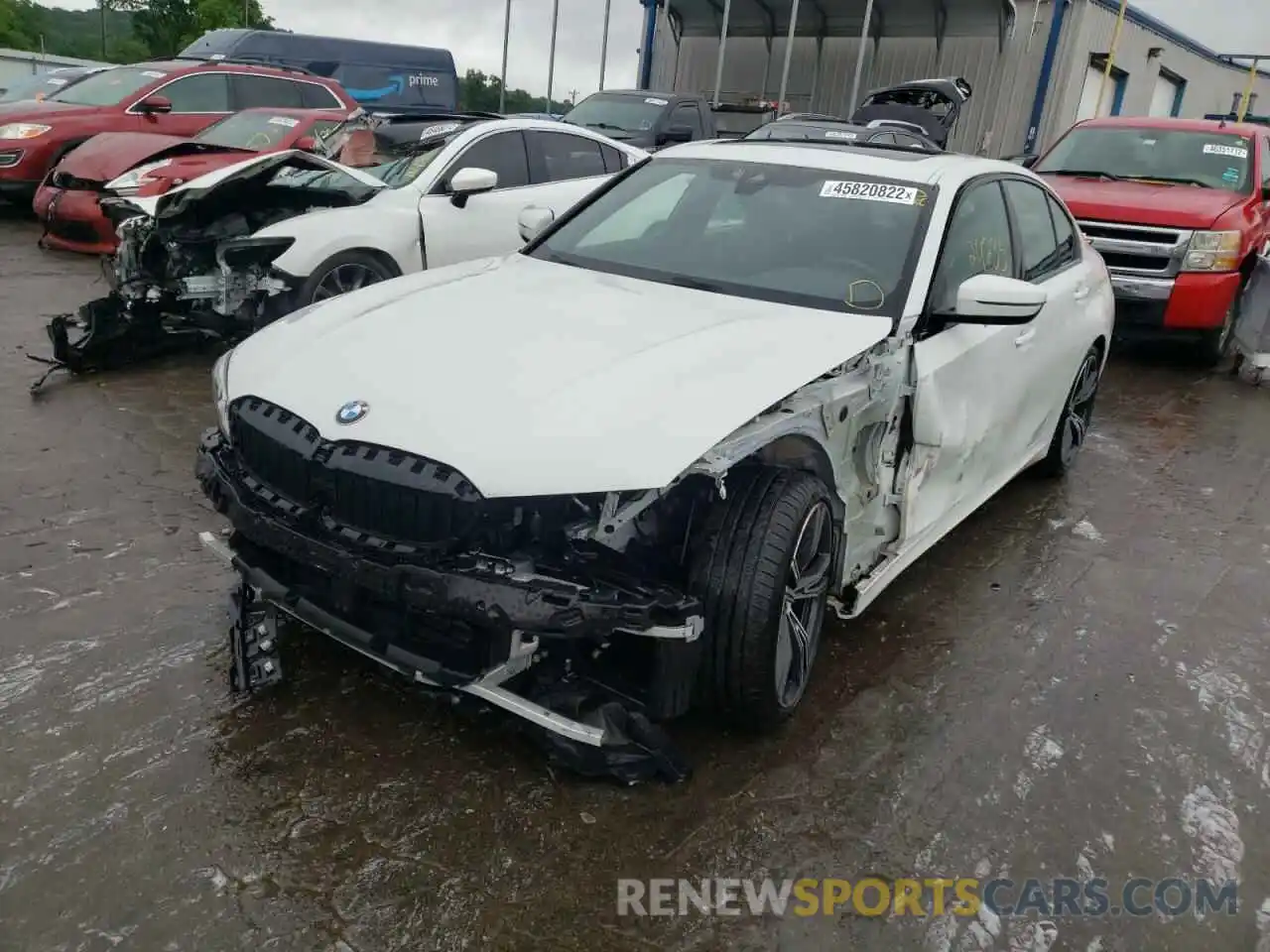 2 Photograph of a damaged car 3MW5R1J02M8B75293 BMW 3 SERIES 2021