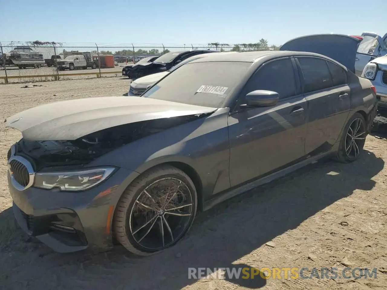 1 Photograph of a damaged car 3MW5R1J02M8C04114 BMW 3 SERIES 2021