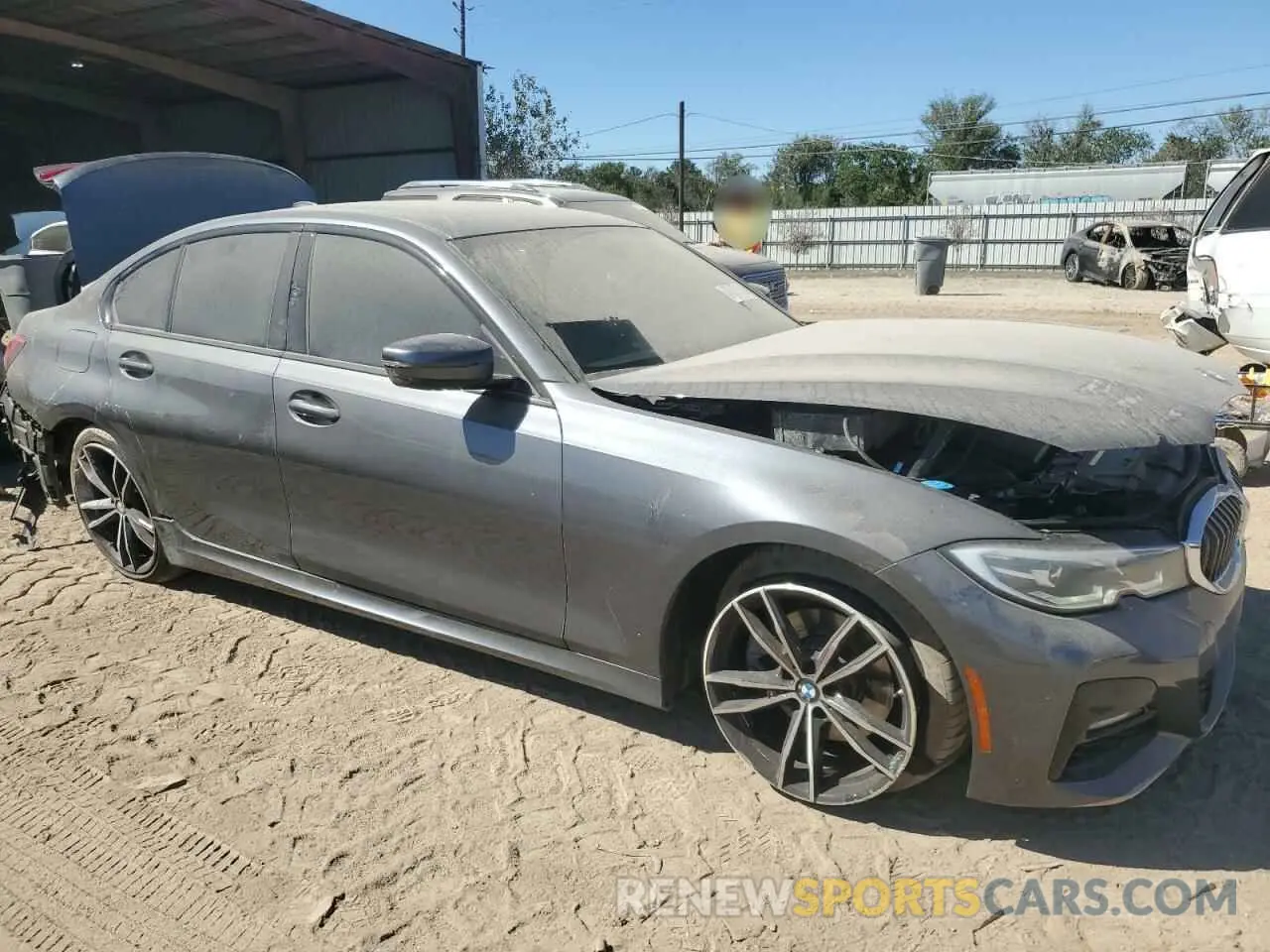 4 Photograph of a damaged car 3MW5R1J02M8C04114 BMW 3 SERIES 2021