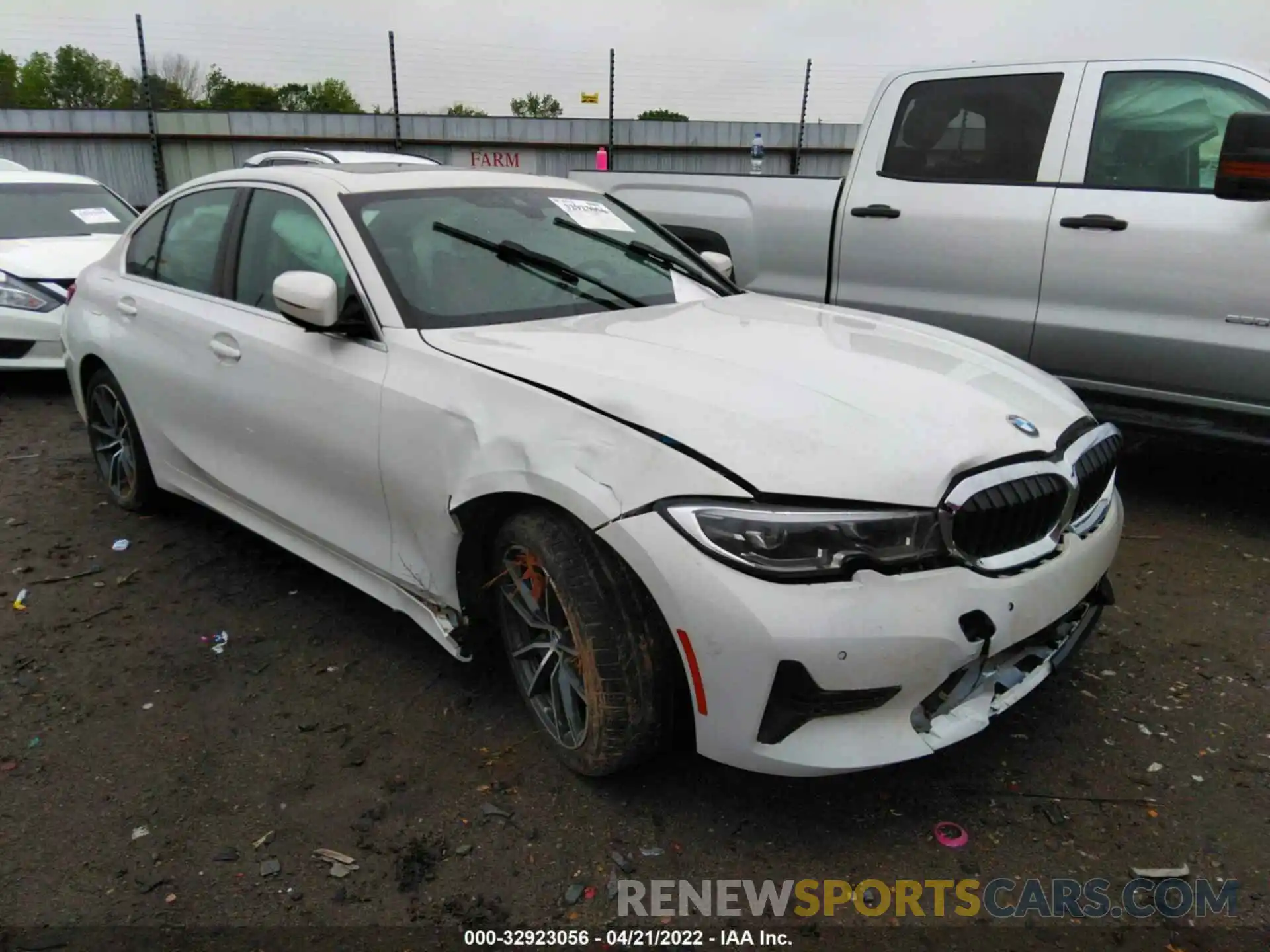 1 Photograph of a damaged car 3MW5R1J03M8B48264 BMW 3 SERIES 2021