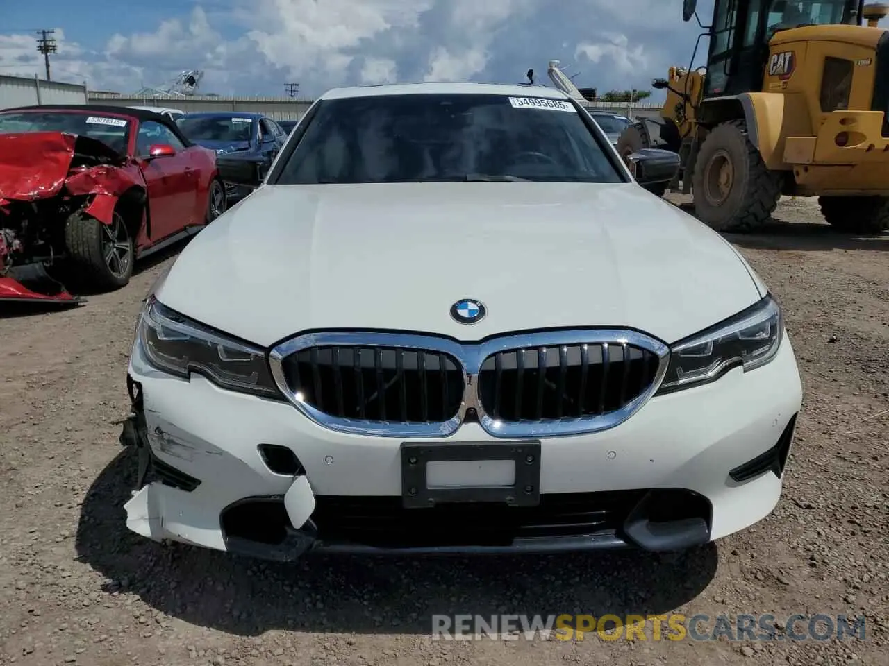 5 Photograph of a damaged car 3MW5R1J03M8B77683 BMW 3 SERIES 2021