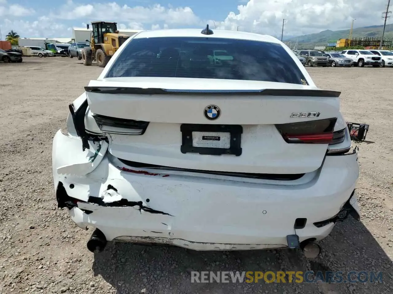 6 Photograph of a damaged car 3MW5R1J03M8B77683 BMW 3 SERIES 2021