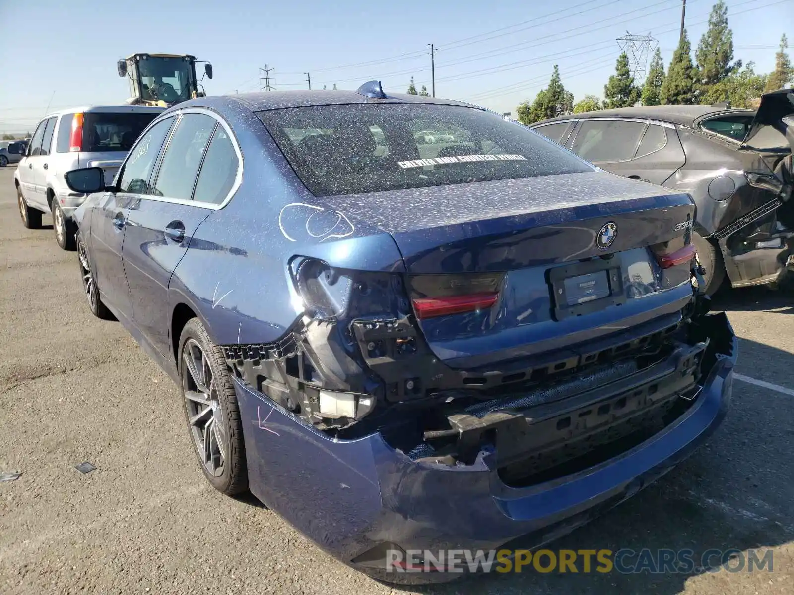 3 Photograph of a damaged car 3MW5R1J03M8B92300 BMW 3 SERIES 2021