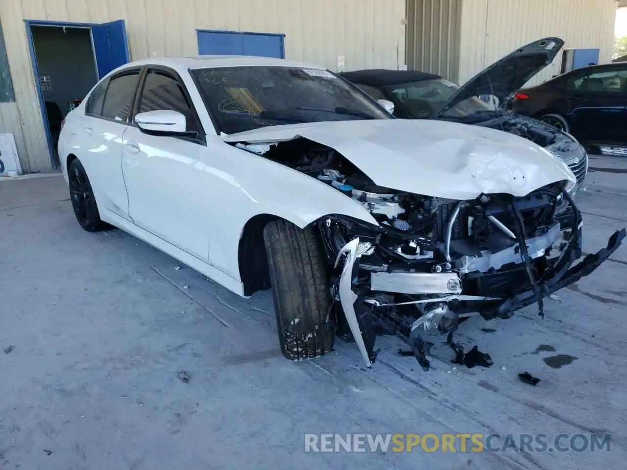 1 Photograph of a damaged car 3MW5R1J03M8C12965 BMW 3 SERIES 2021