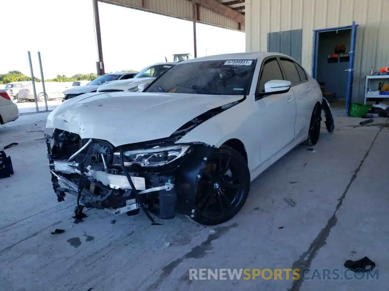 2 Photograph of a damaged car 3MW5R1J03M8C12965 BMW 3 SERIES 2021