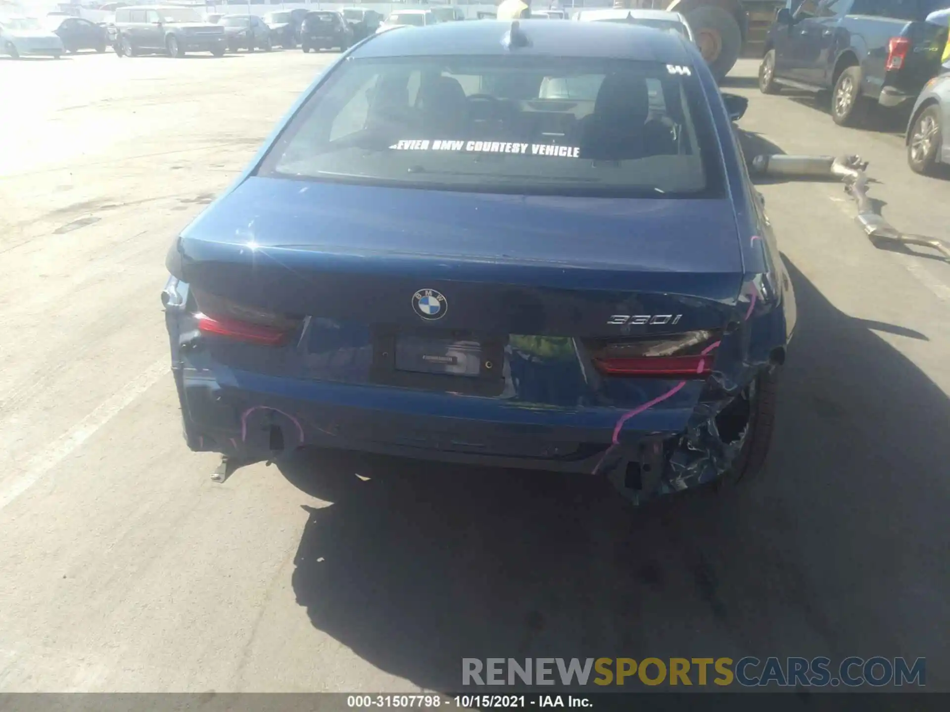 6 Photograph of a damaged car 3MW5R1J04M8B62156 BMW 3 SERIES 2021