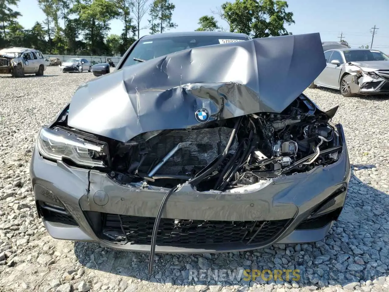 5 Photograph of a damaged car 3MW5R1J04M8B64019 BMW 3 SERIES 2021