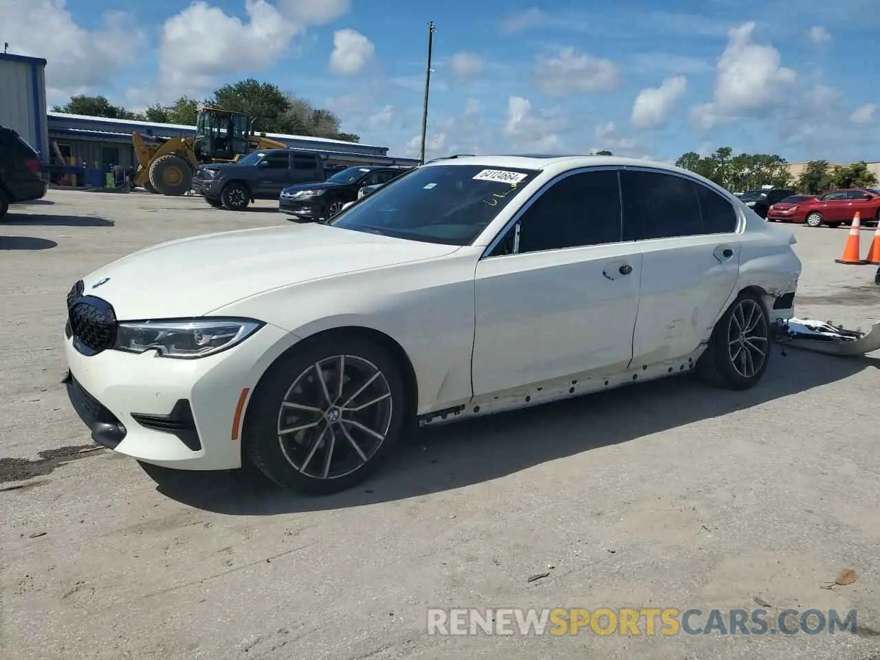 1 Photograph of a damaged car 3MW5R1J04M8B68345 BMW 3 SERIES 2021