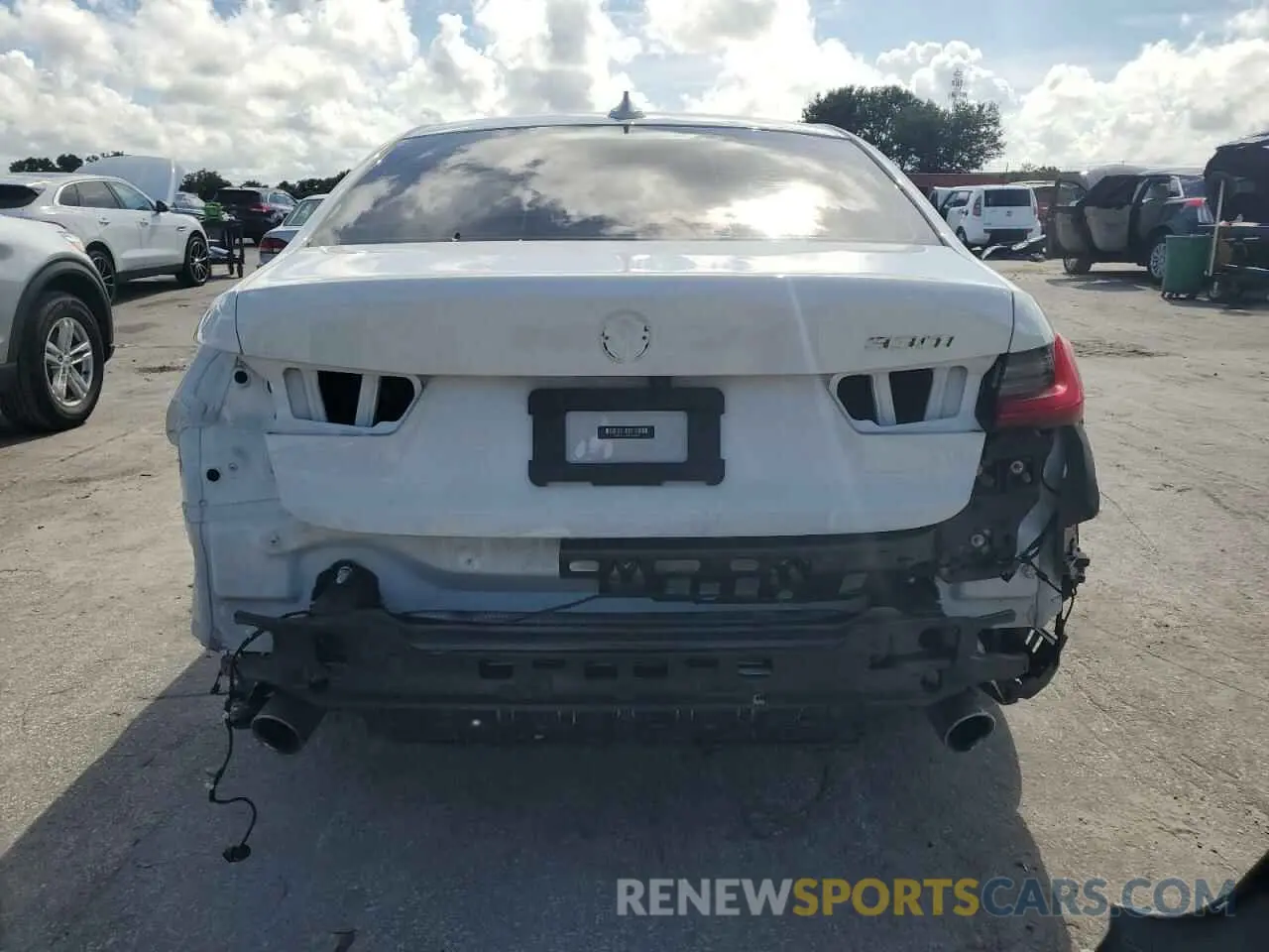 6 Photograph of a damaged car 3MW5R1J04M8B68345 BMW 3 SERIES 2021