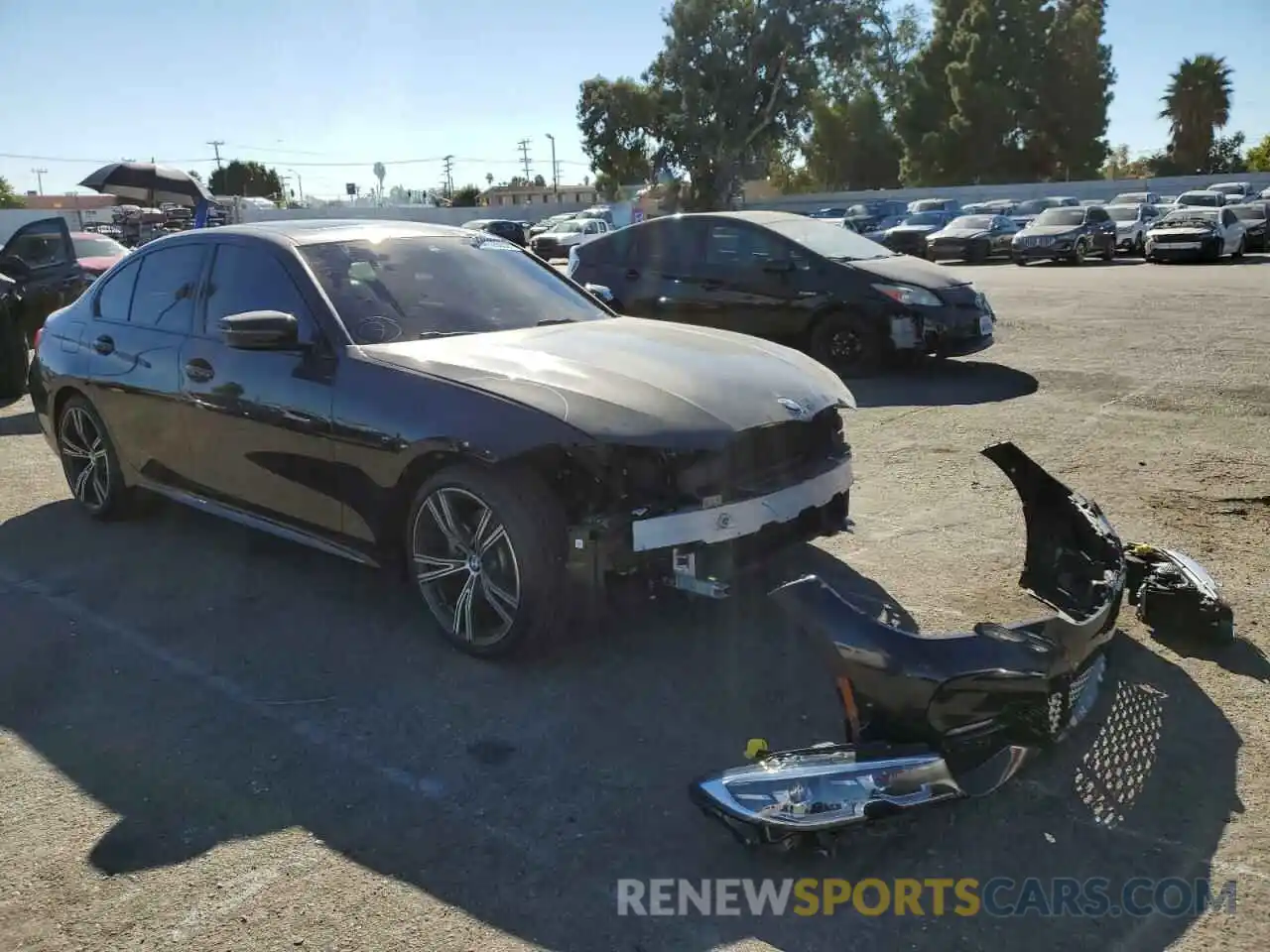 1 Photograph of a damaged car 3MW5R1J04M8B68507 BMW 3 SERIES 2021