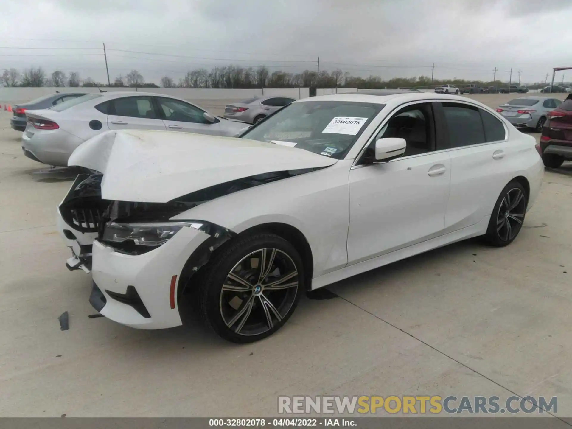 2 Photograph of a damaged car 3MW5R1J04M8B91916 BMW 3 SERIES 2021