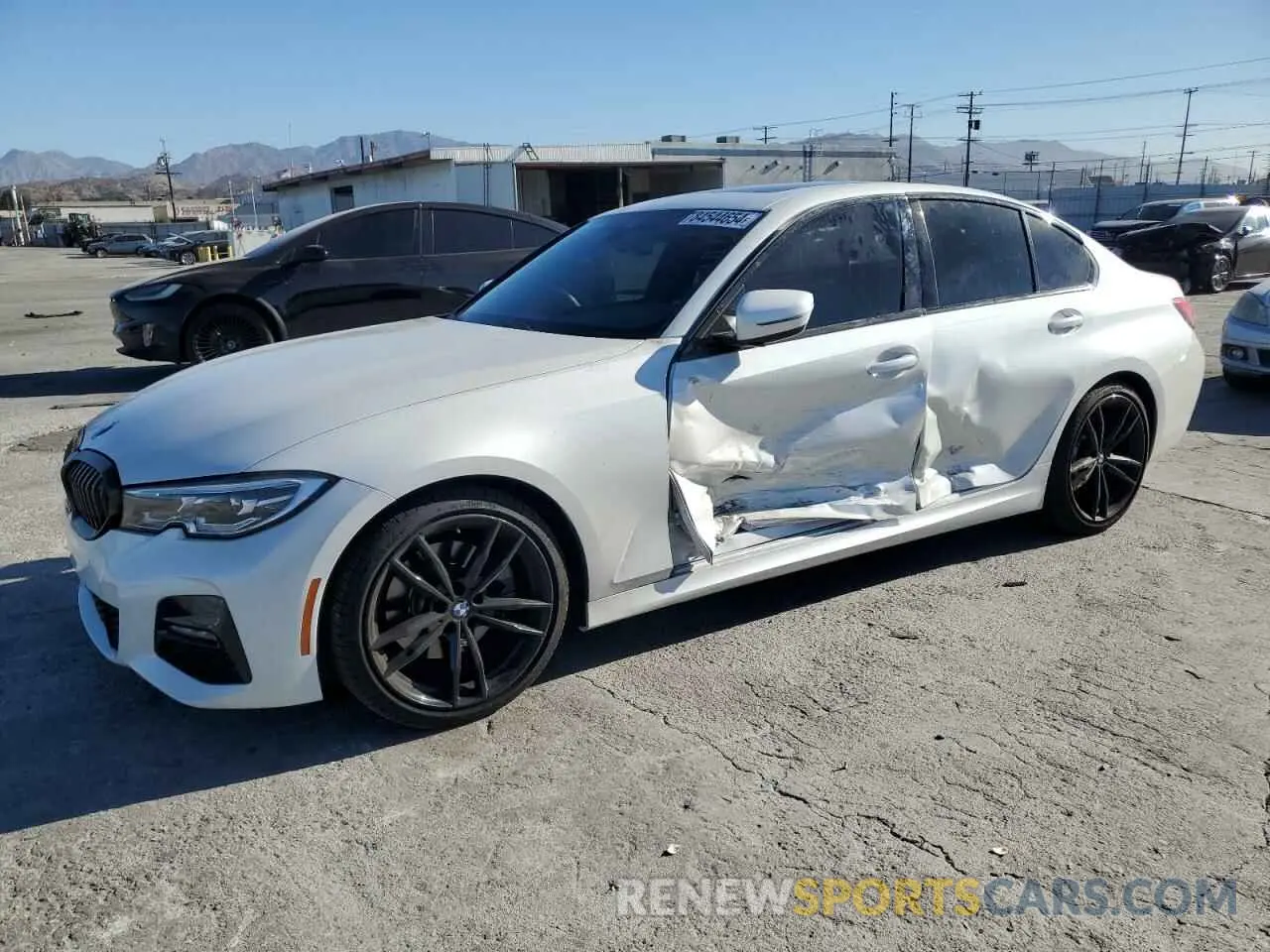 1 Photograph of a damaged car 3MW5R1J04M8C10786 BMW 3 SERIES 2021