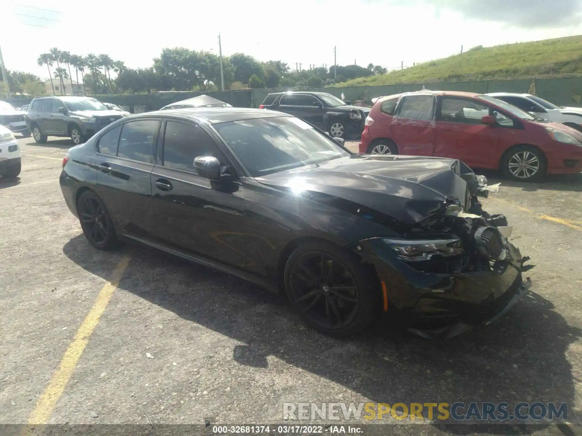 1 Photograph of a damaged car 3MW5R1J04M8C17334 BMW 3 SERIES 2021