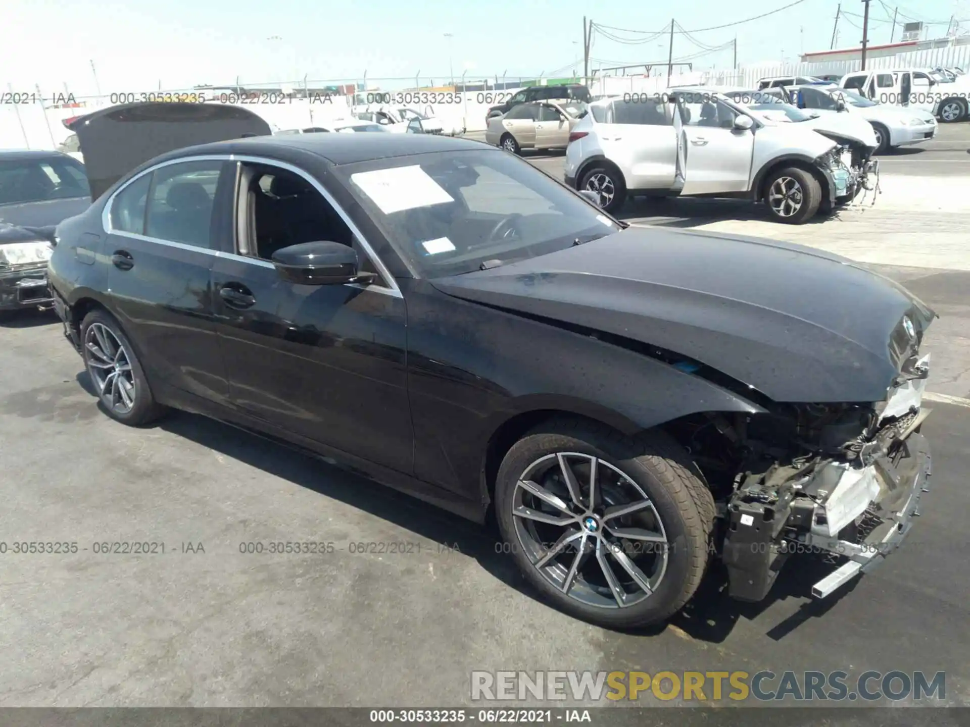 1 Photograph of a damaged car 3MW5R1J05M8B50081 BMW 3 SERIES 2021